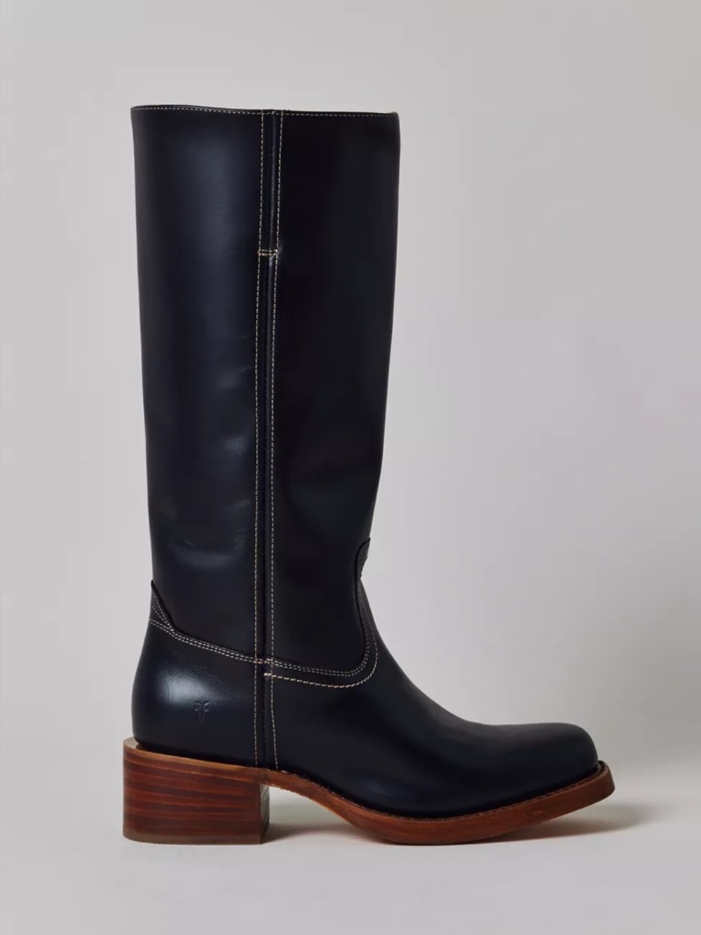 New Frye Campus 14L Tall Boots Jet Black Shadow - Picture 2 of 8